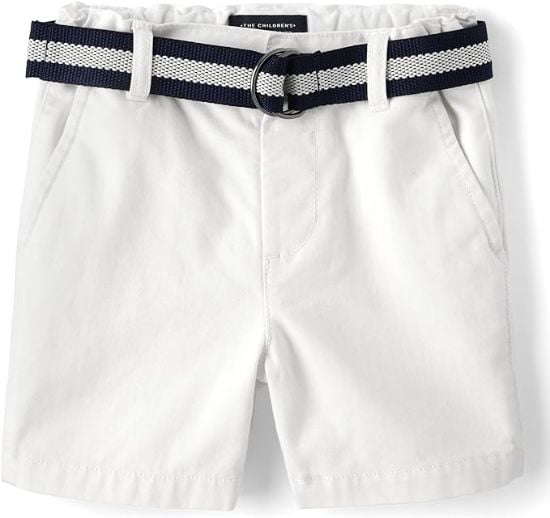 Picture of The Children's Place Baby Boys' and Toddler Twill Belted Chino Short