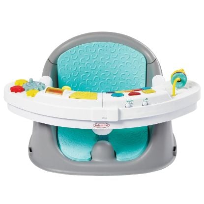 Picture of Infantino Music & Lights 3-in-1 Discovery Seat and Booster - Convertible, Infant Activity and Feeding Seat with Electronic Piano for Sensory Exploration, for Babies and Toddlers, Teal