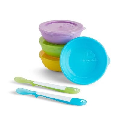 Picture of Munchkin® Love-a-Bowls™ 10 Piece Baby Feeding Set, Includes Bowls with Lids and Spoons, Multicolor