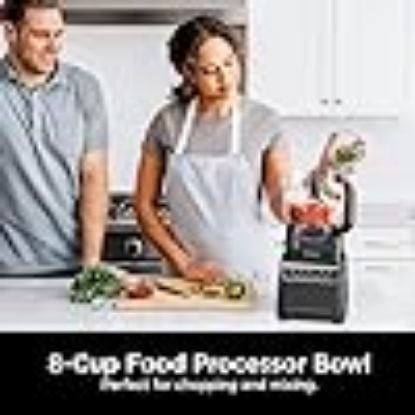 Picture of Ninja BR601AMZ Ninja Total Crushing Kitchen System for Smoothie, Frozen, Extract, Chop & Dough, 1200 Watt, 72-oz. Full-Size Pitcher, 8-cup Food Processor Bowl, 18-oz. To-Go Cup, BPA Free, Dark Grey