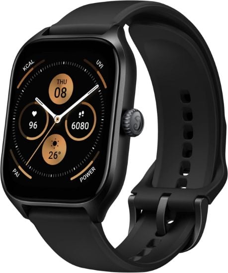 Picture of Amazfit GTS 4 Smart Watch with Step Tracking, Heart Rate & SpO2 Tracking, Alexa Built-In, Sleep Quality Monitoring, GPS, Bluetooth Calls & Text, 8-Day Battery Life, AI Fitness App & Sports Coach-Black