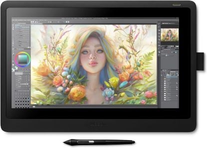 Picture of Wacom Cintiq 16 Drawing Tablet with Full HD 15.4-Inch Display Screen, 8192 Pressure Sensitive Pro Pen 2 Tilt Recognition, Compatible with Mac OS Windows and All Pens, Black