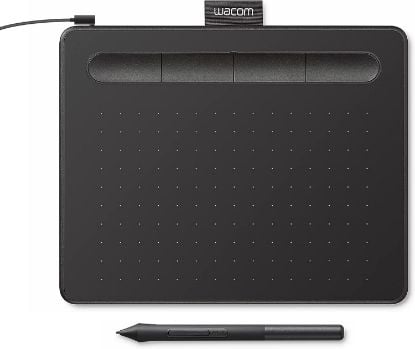 Picture of Wacom Intuos Small Graphics Drawing Tablet, includes Training & Software; 4 Customizable ExpressKeys Compatible With Chromebook Mac Android & Windows, photo/video editing, design & education,Black