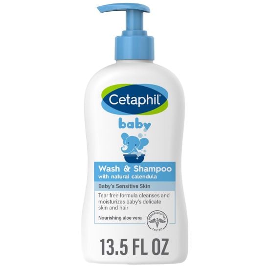 Picture of Cetaphil Baby Wash & Shampoo with Organic Calendula, Mother's Day Gifts, Tear Free, Paraben, Colorant and Mineral Oil Free, 13.5 Fl. Oz