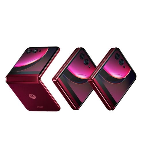 Picture of Motorola razr+ | 2023 | Unlocked | Made for US 8/256 | 32 MPCamera |Magenta, 73.95x170.83x6.99mm